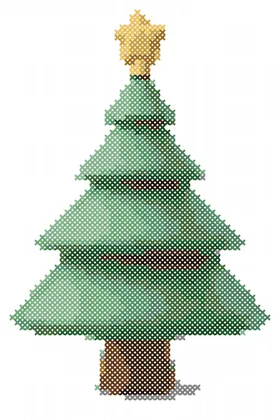 Christmas Tree cross stitch pattern