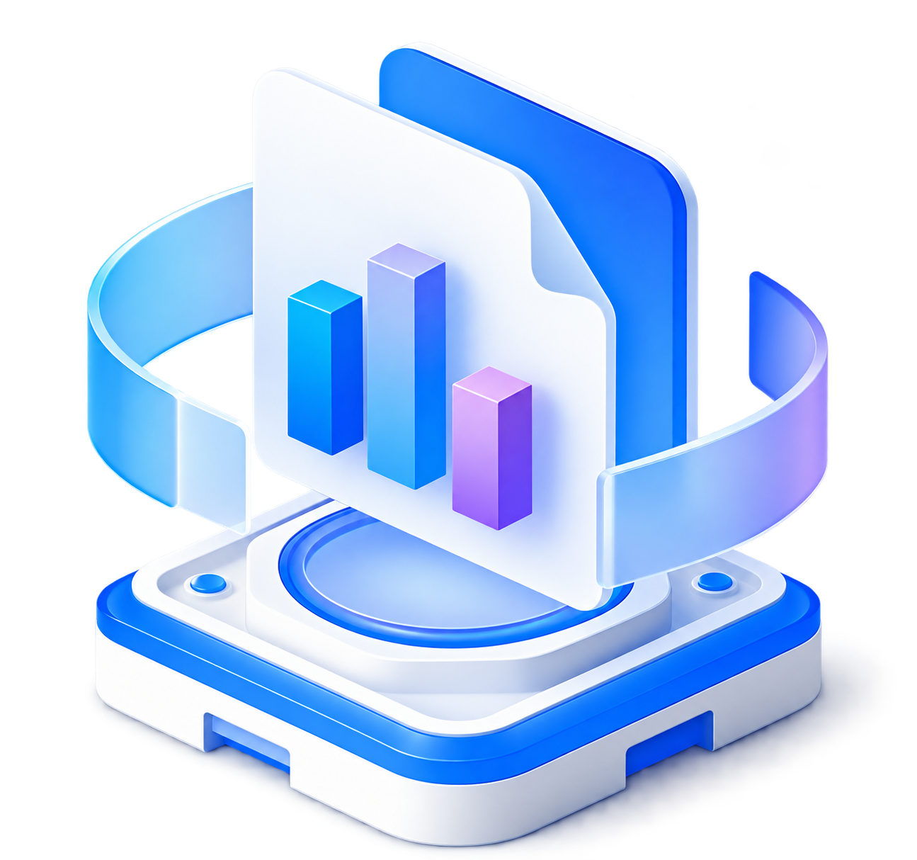 3D Analytics Report Dashboard Illustratio, 3d style, for technology, free illustration