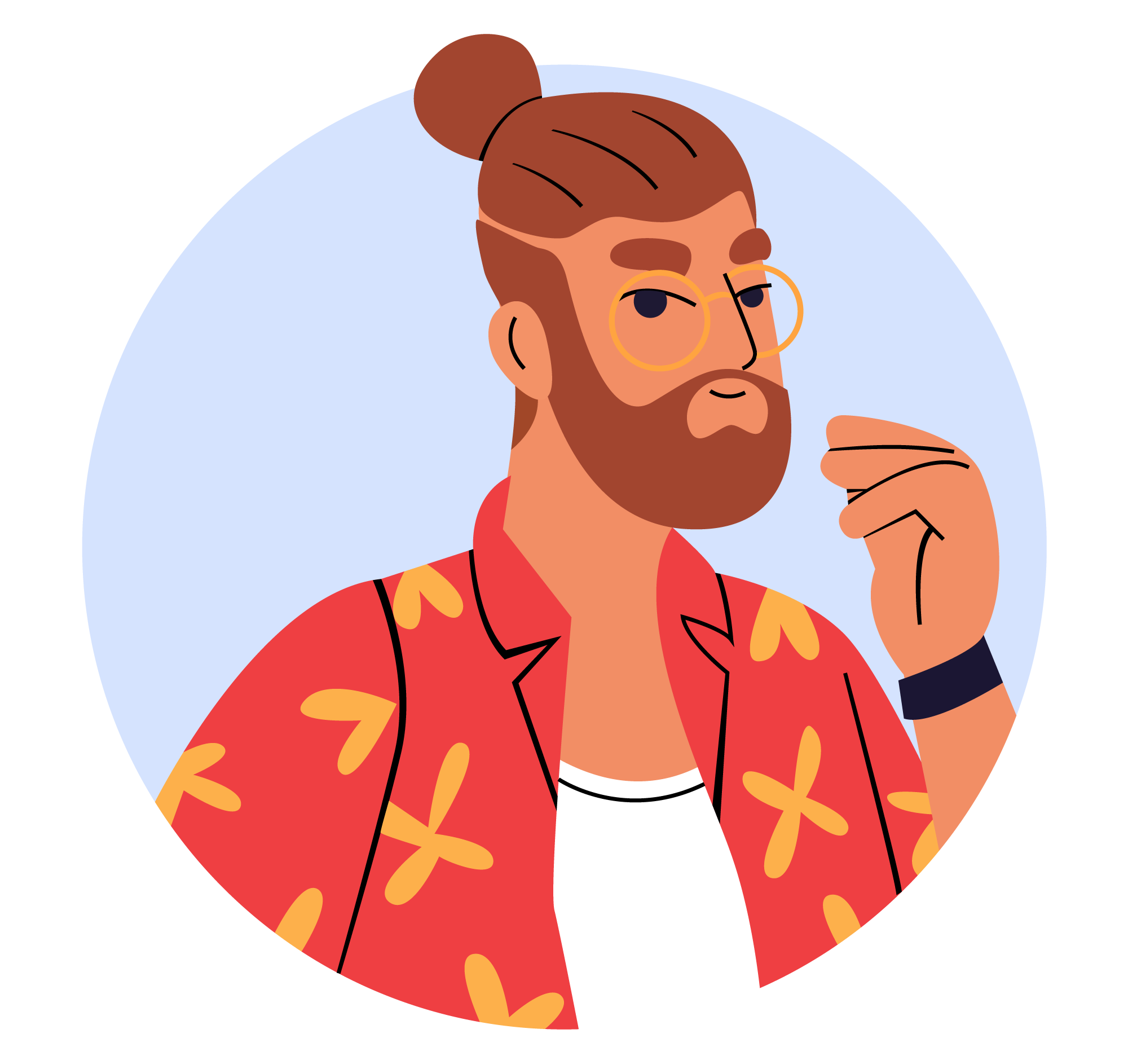 Avatar 11, minimal style, free illustration