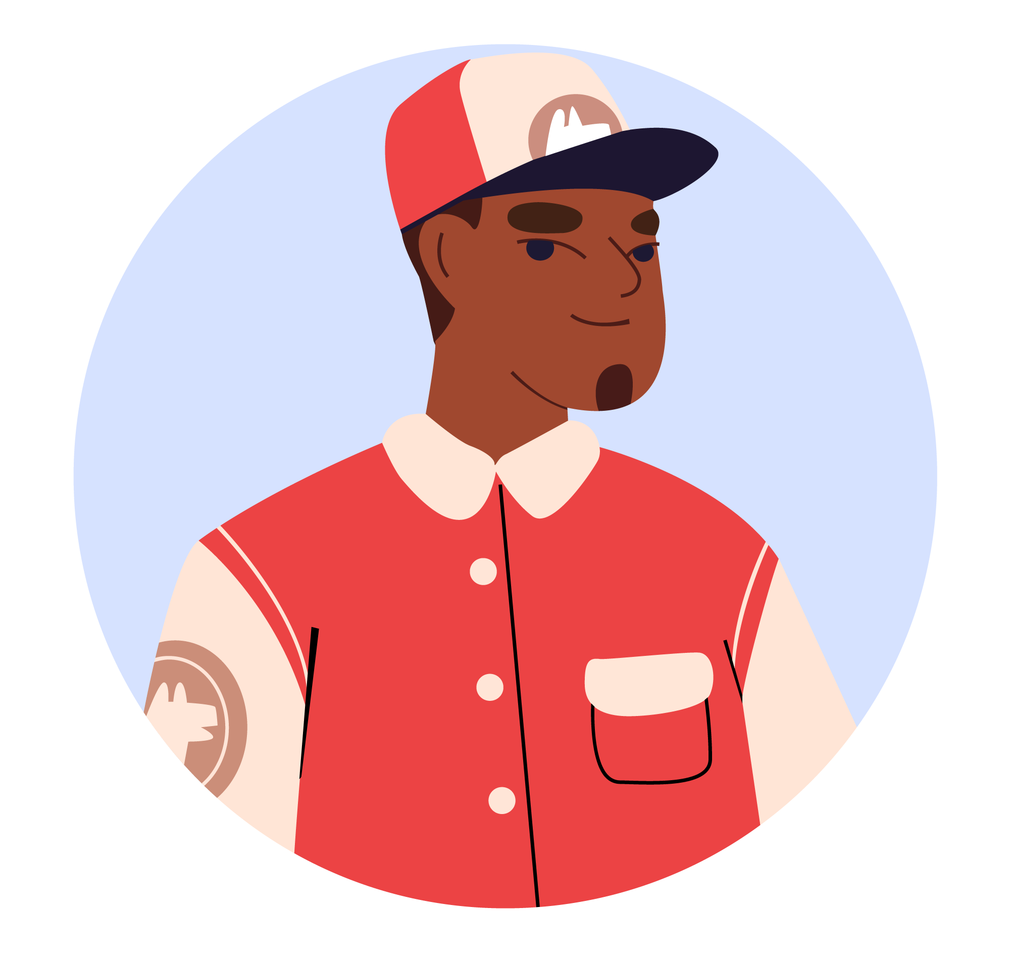 Avatar 17, minimal style, free illustration