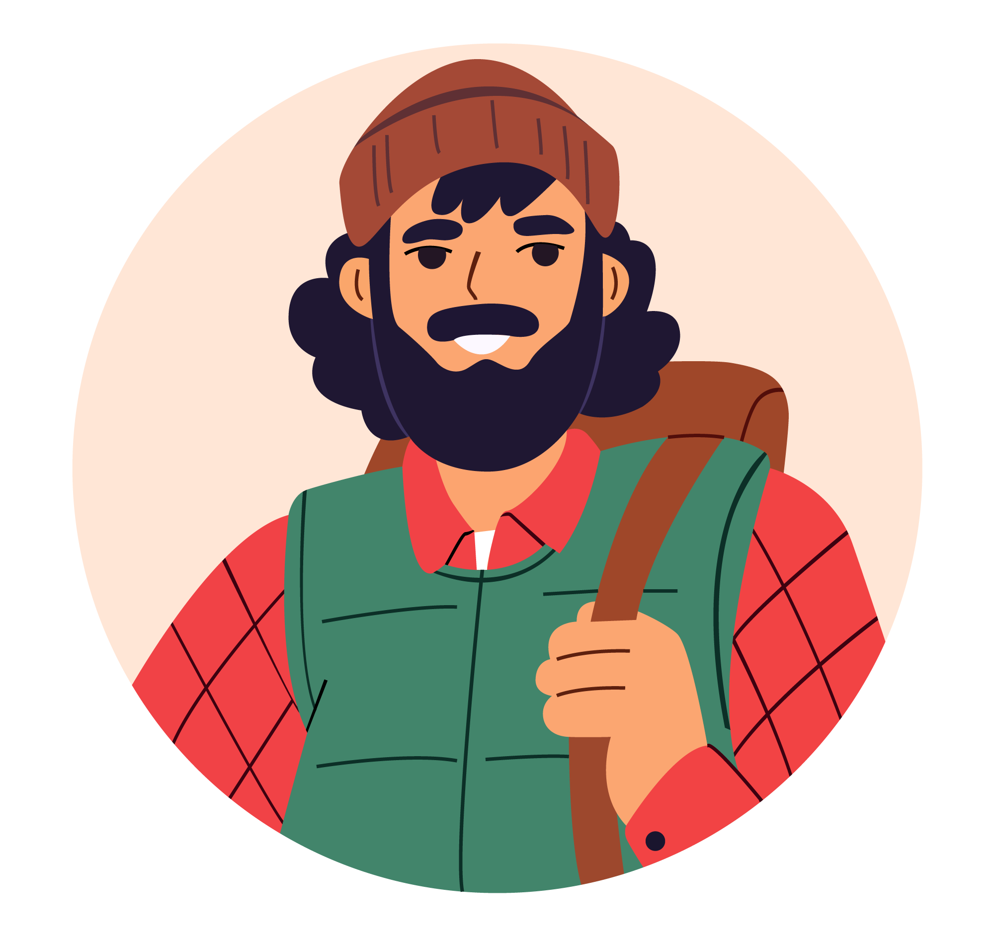 Avatar 19, minimal style, free illustration