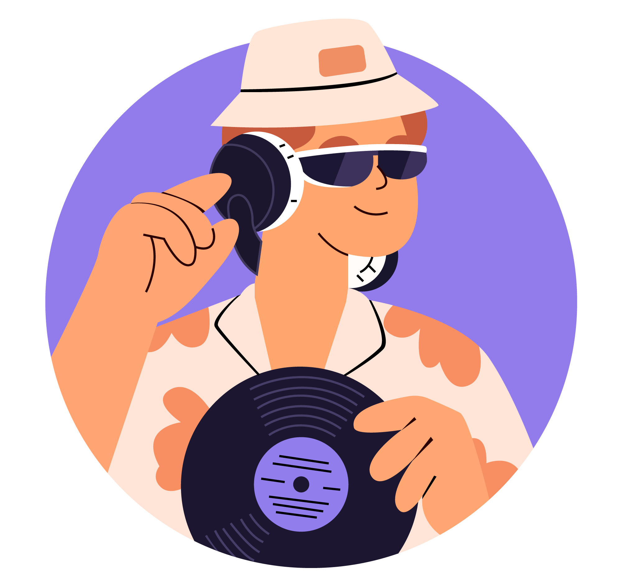 Avatar 23, minimal style, free illustration