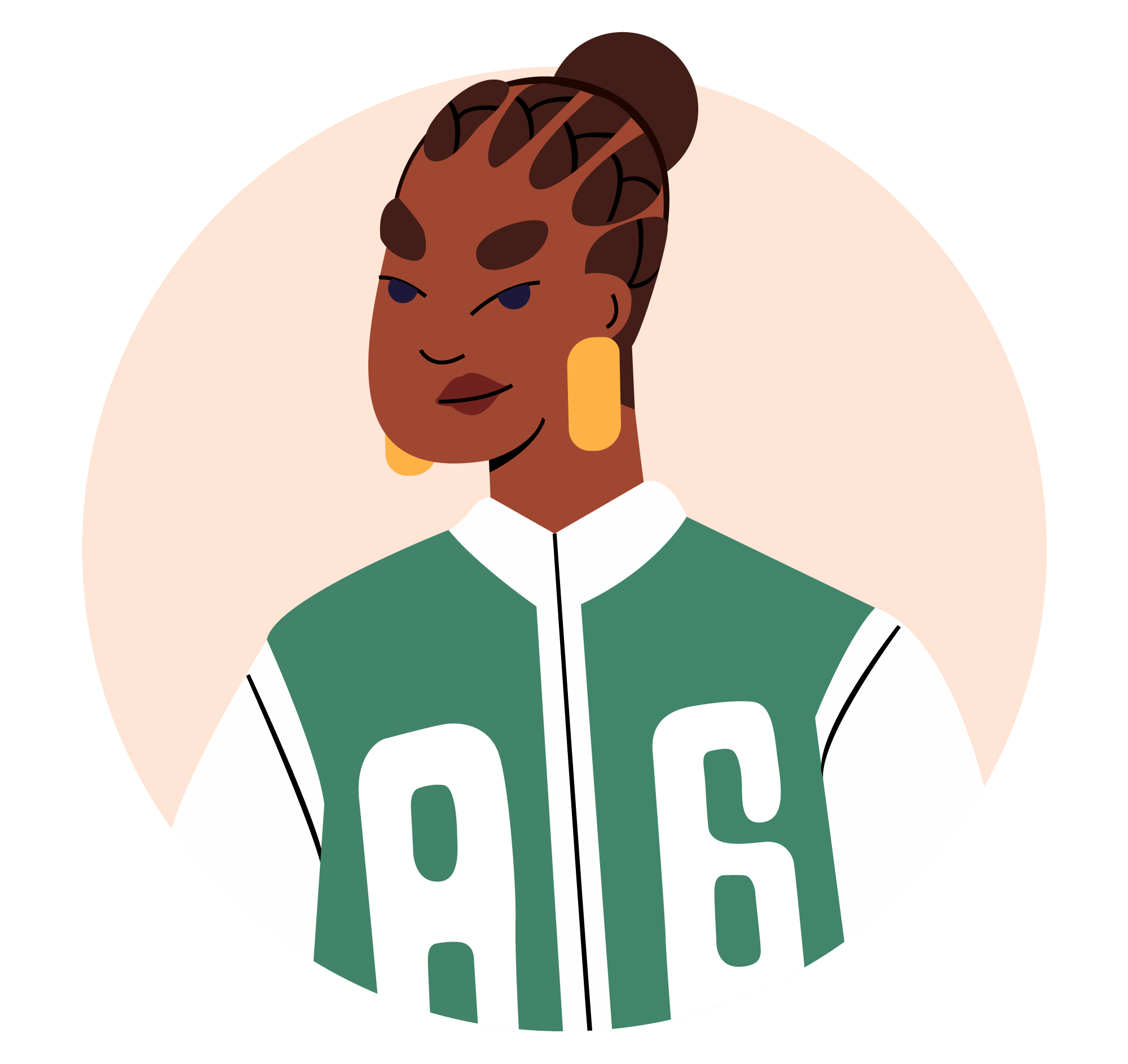Avatar 25, minimal style, free illustration