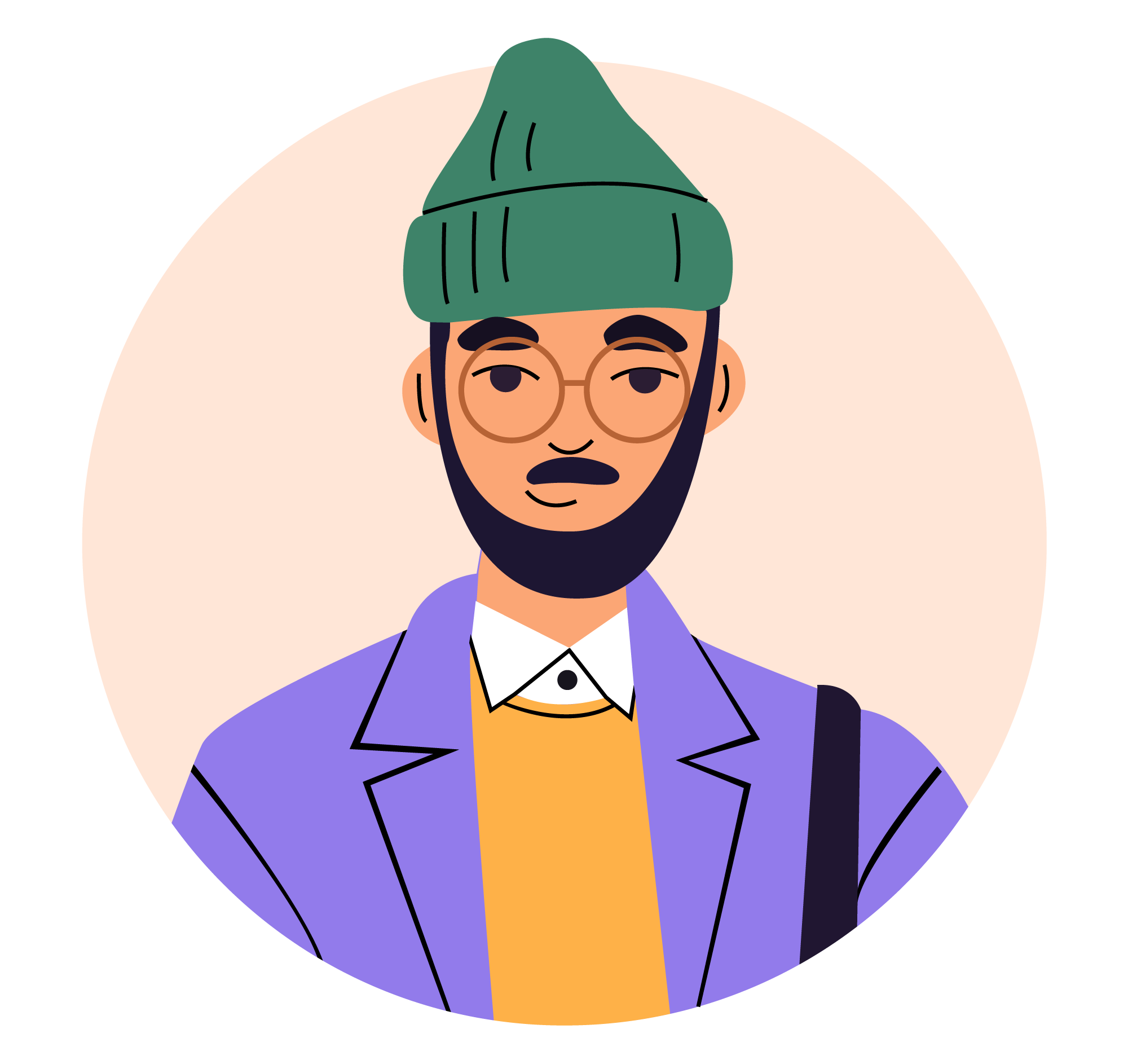 Avatar 31, minimal style, free illustration