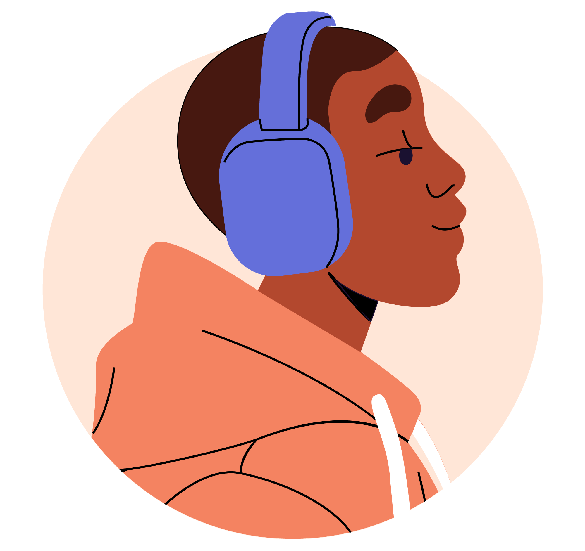 Avatar 33, minimal style, free illustration