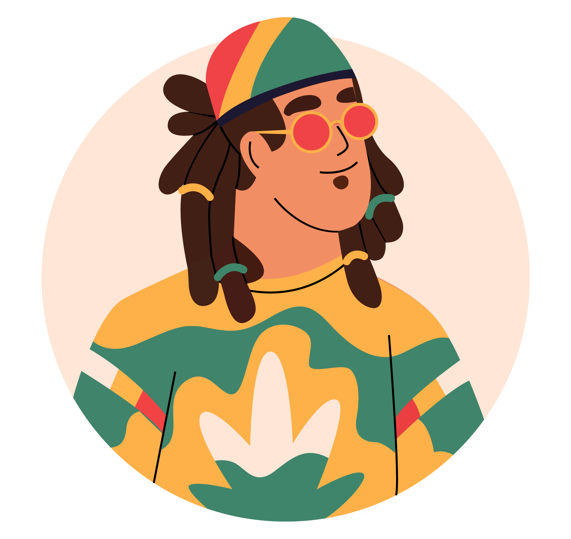 Avatar 8, minimal style, free illustration