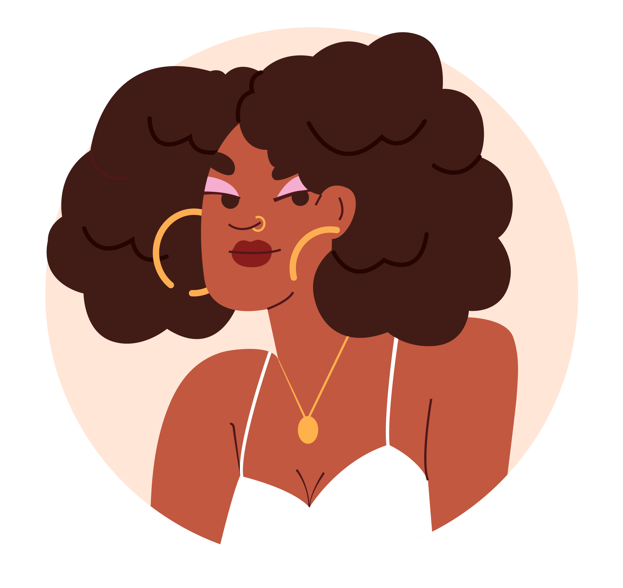 Avatar 9, minimal style, free illustration