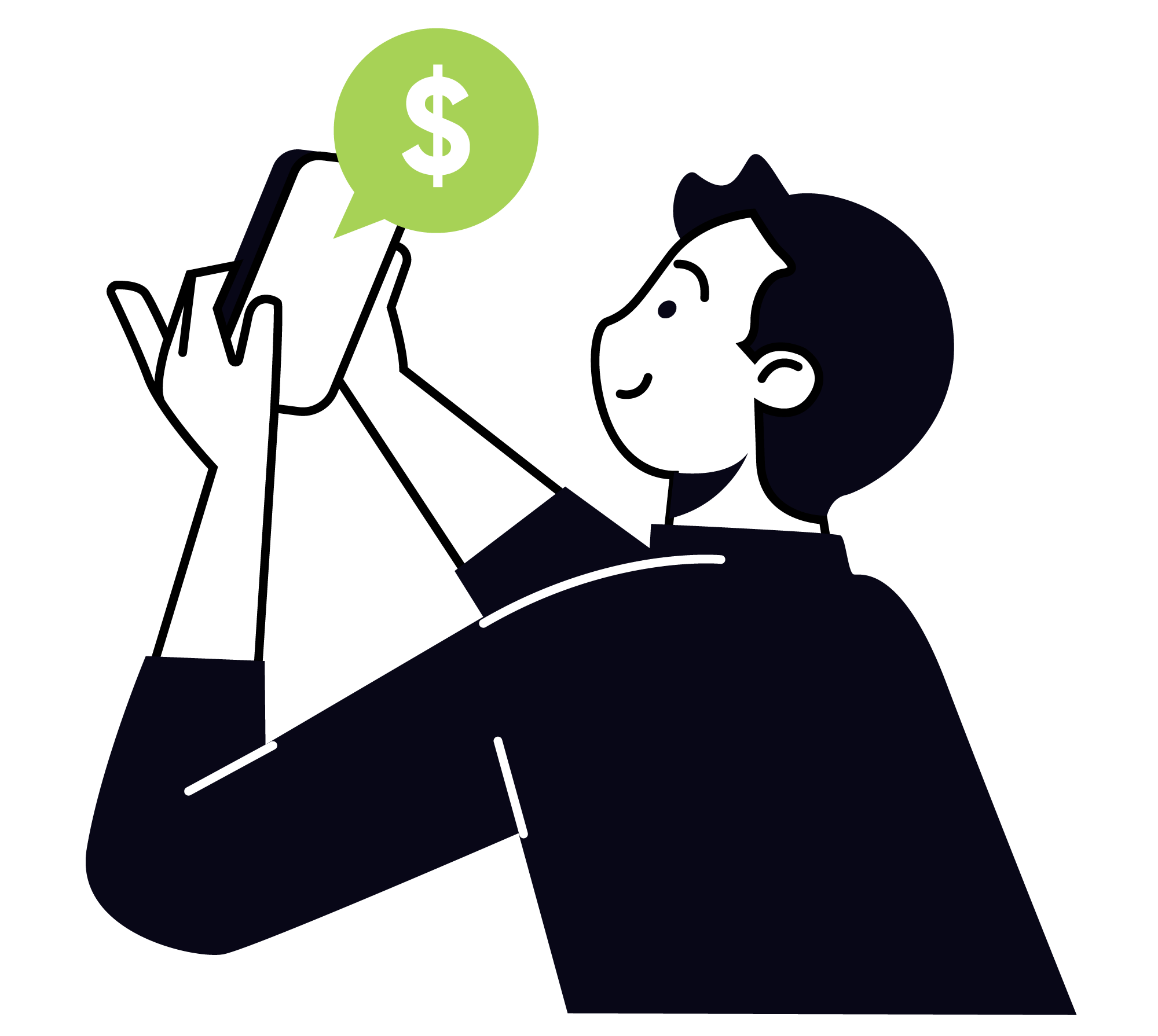 Business Payment, flat style, free illustration