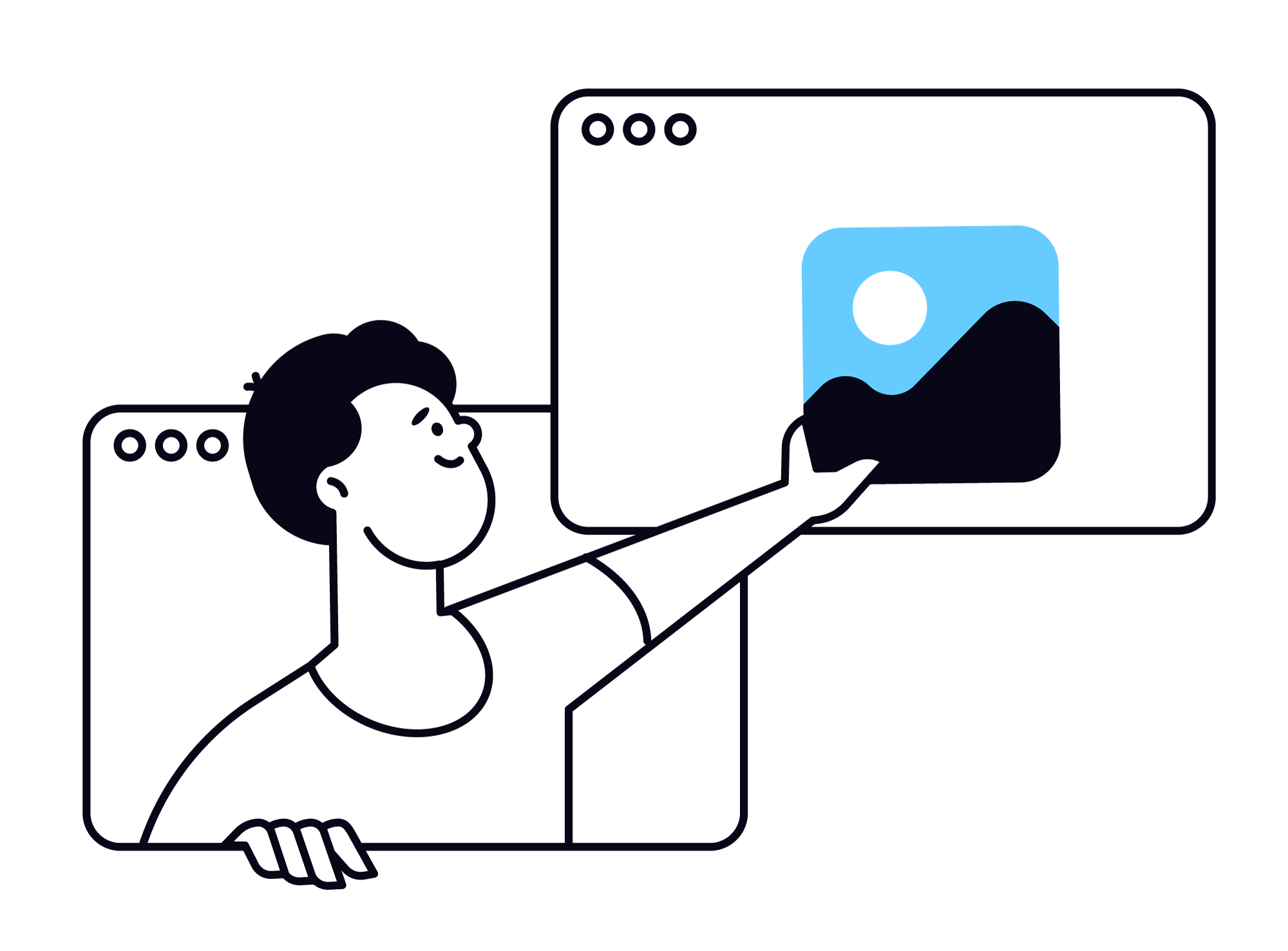 Business Pitch, flat style, free illustration
