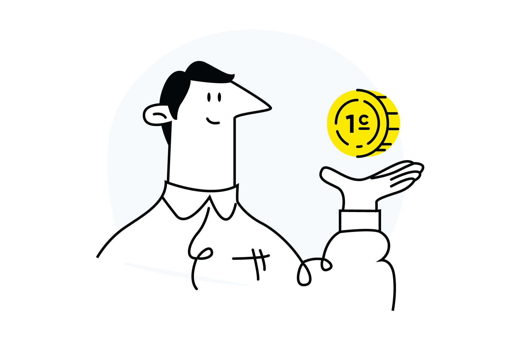 Dave6, flat style, free illustration