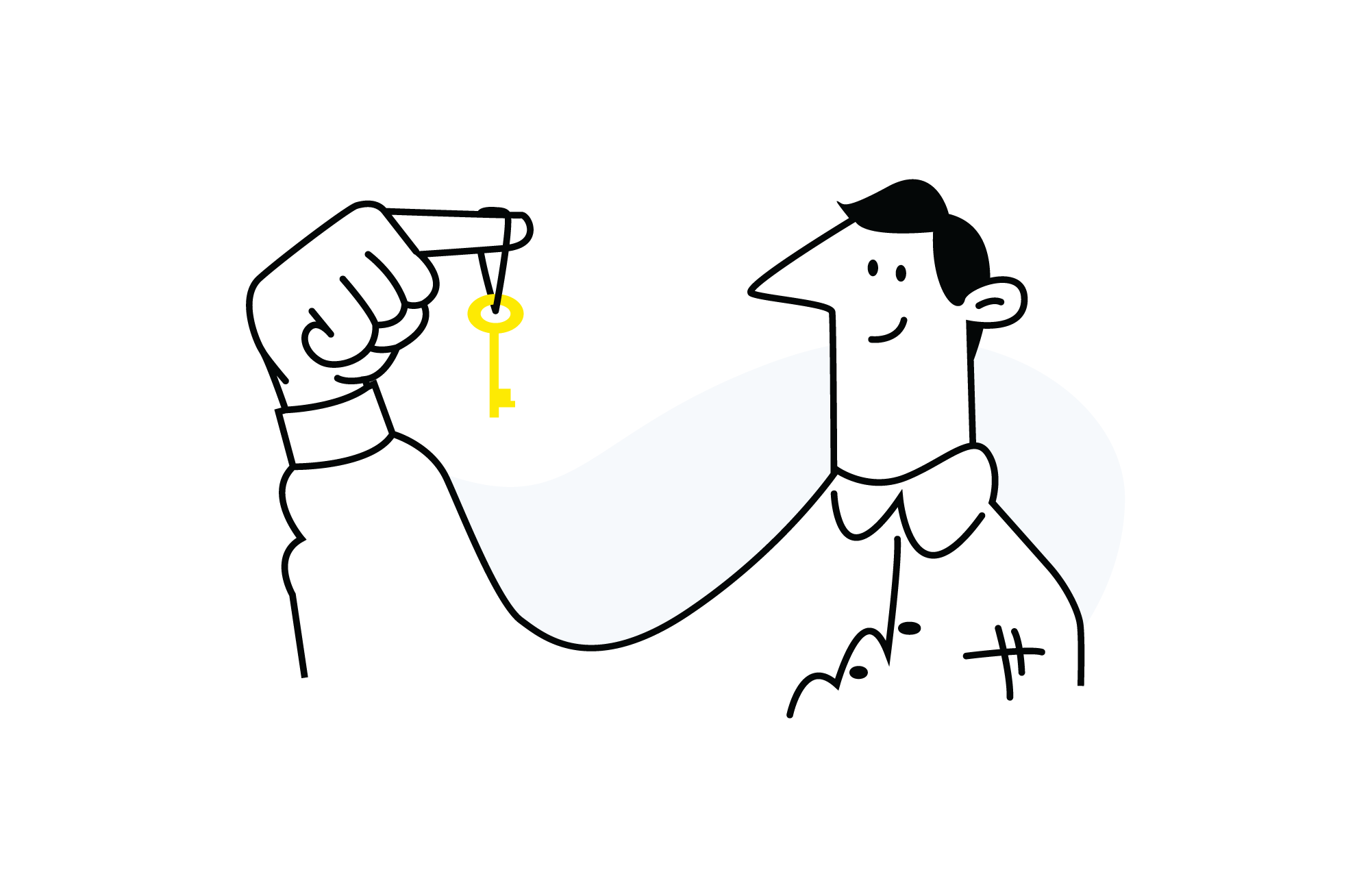 Dave8, flat style, free illustration