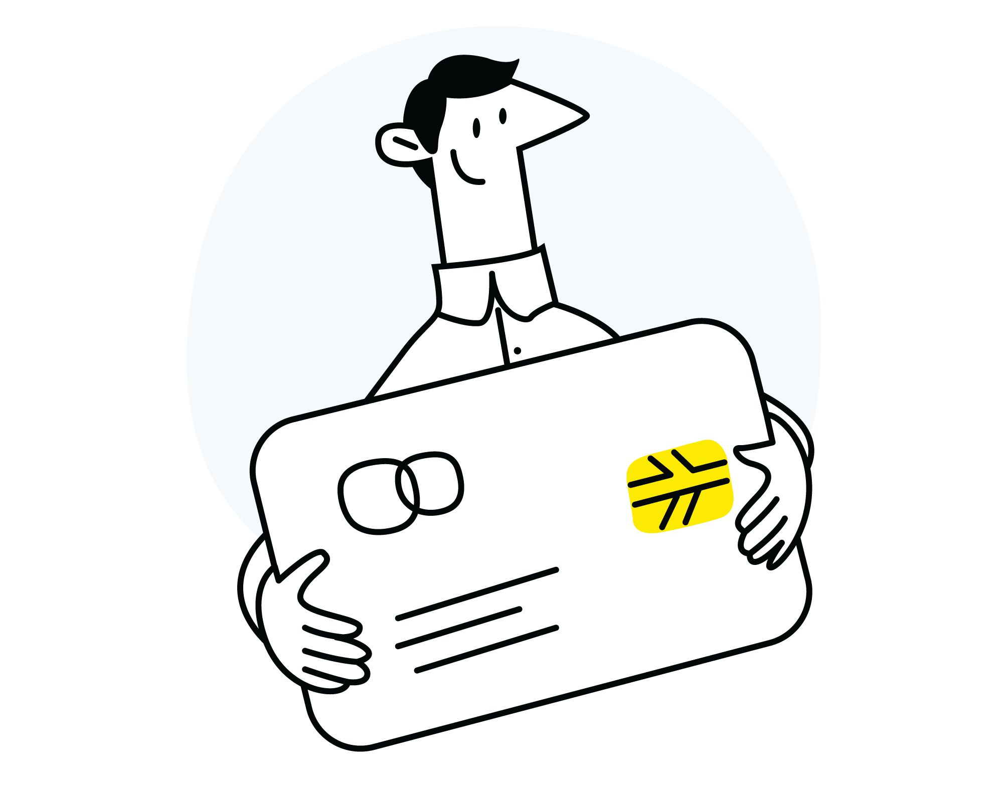 Dave9, flat style, free illustration