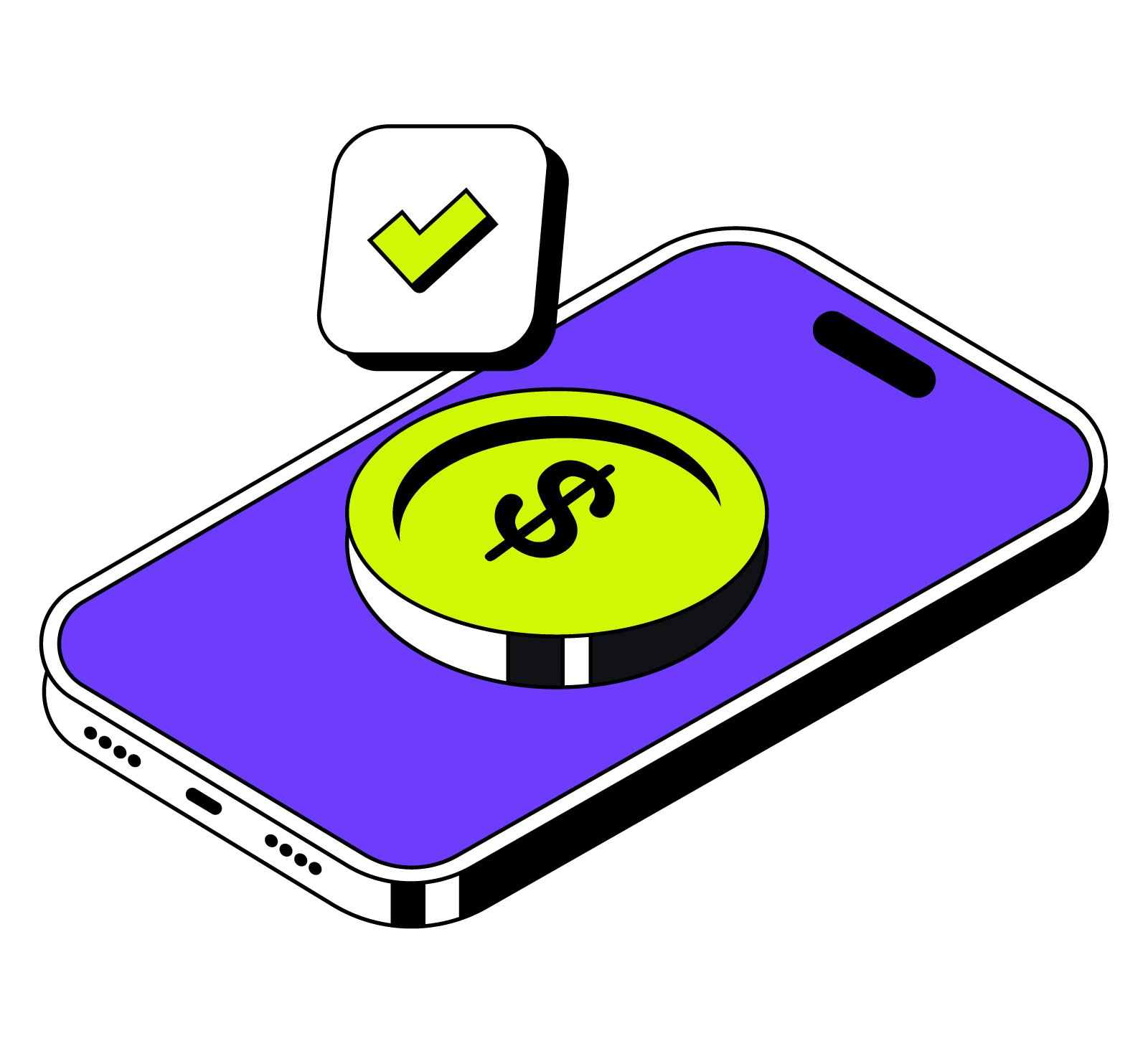 Digital Wallet Coin Payment Illustration PNG SVG, flat style, for fintech, free illustration