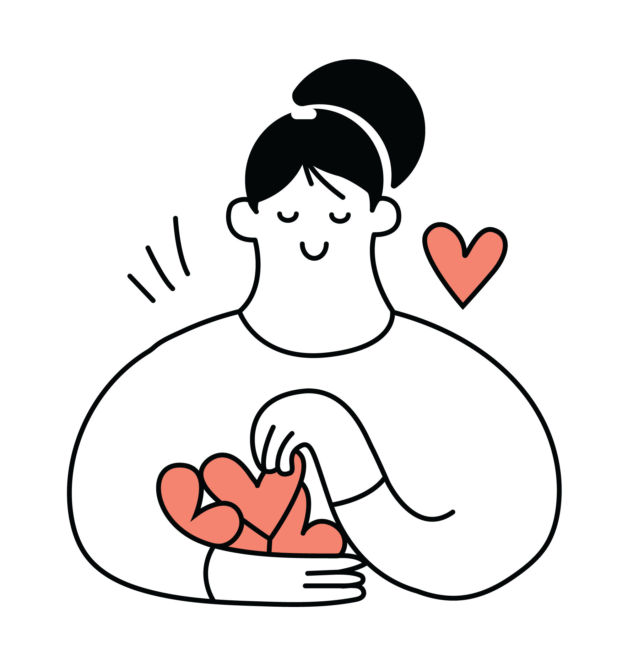 Free 5, flat style, free illustration