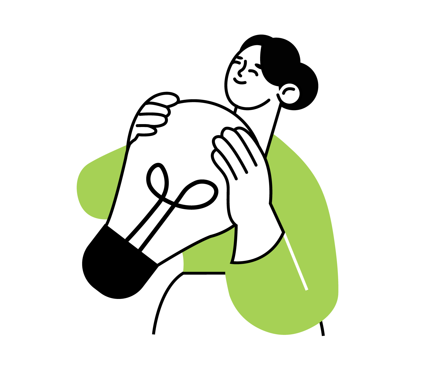 Marketingillustration 6, flat style, free illustration