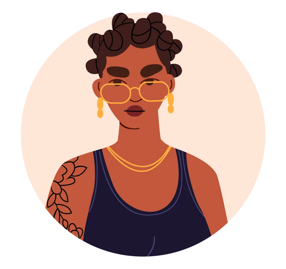 Avatar 24, minimal style, free illustration