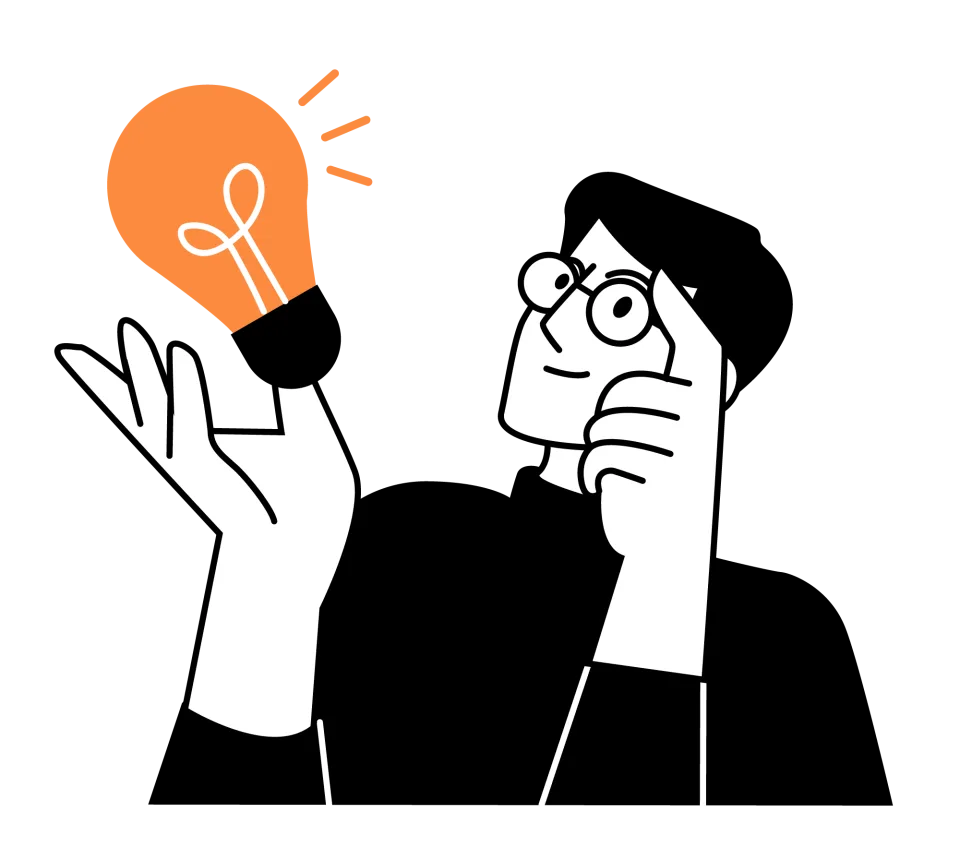 Business Ideas, flat style, free illustration
