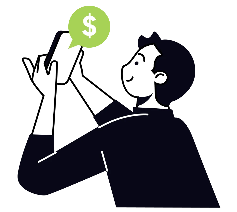 Business Payment, flat style, free illustration