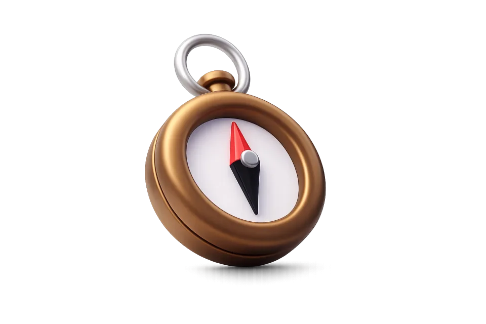 Compass, 3d style, for travel-lifestyle, free illustration
