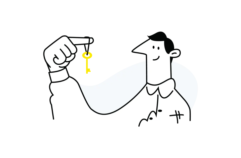 Dave8, flat style, free illustration