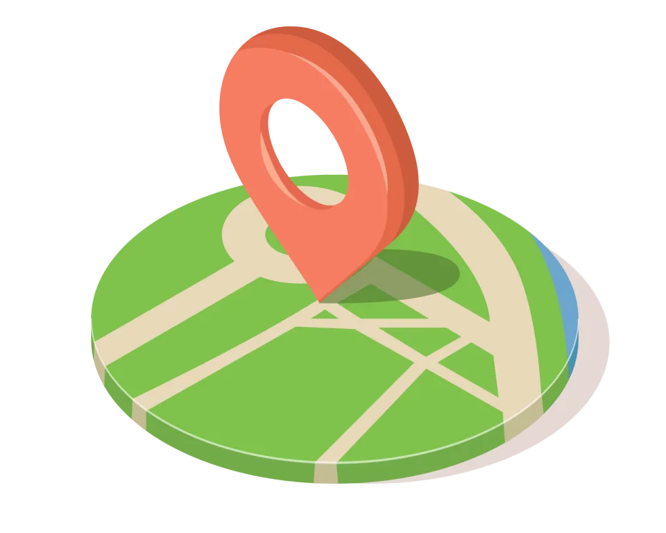 GPS Location Pin Map Illustration, flat style, for navigation-mapping, free illustration