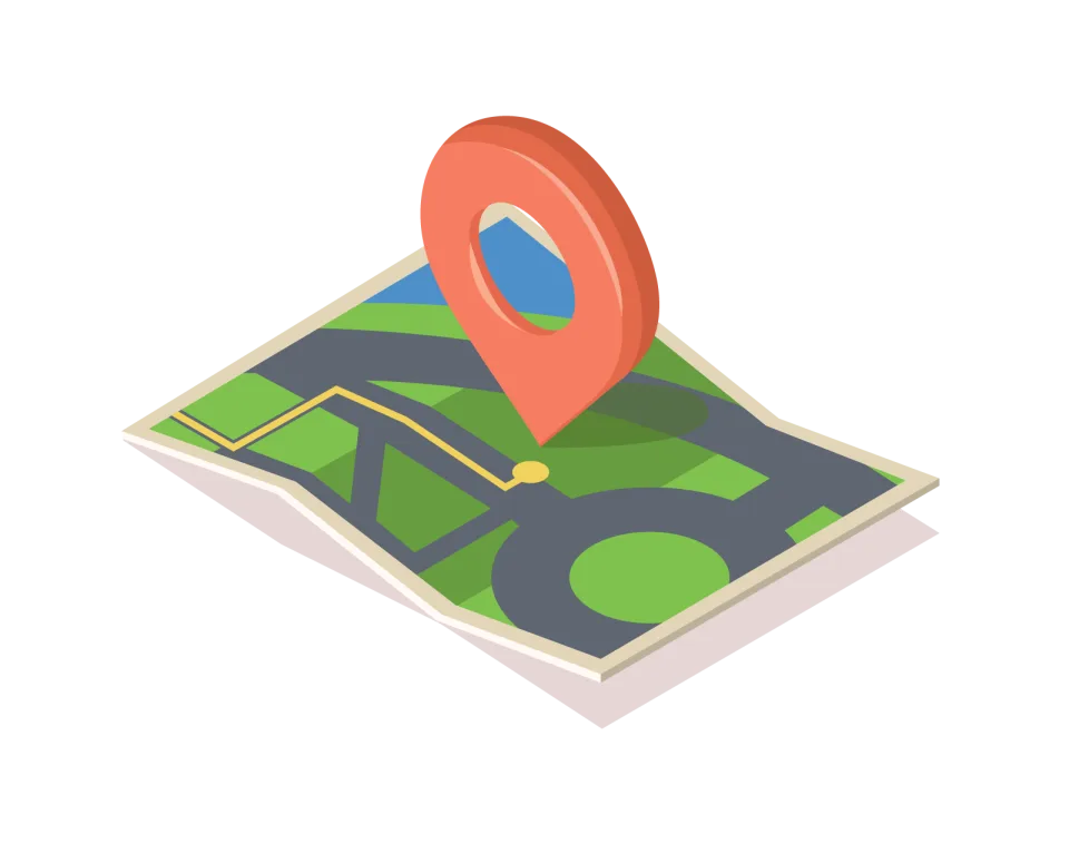 GPS Map Navigation Illustration, flat style, for navigation-mapping, free illustration