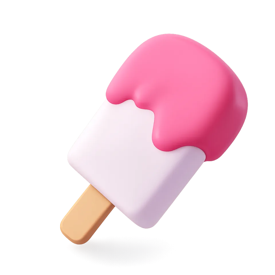 Icecream, 3d style, for travel-lifestyle, free illustration