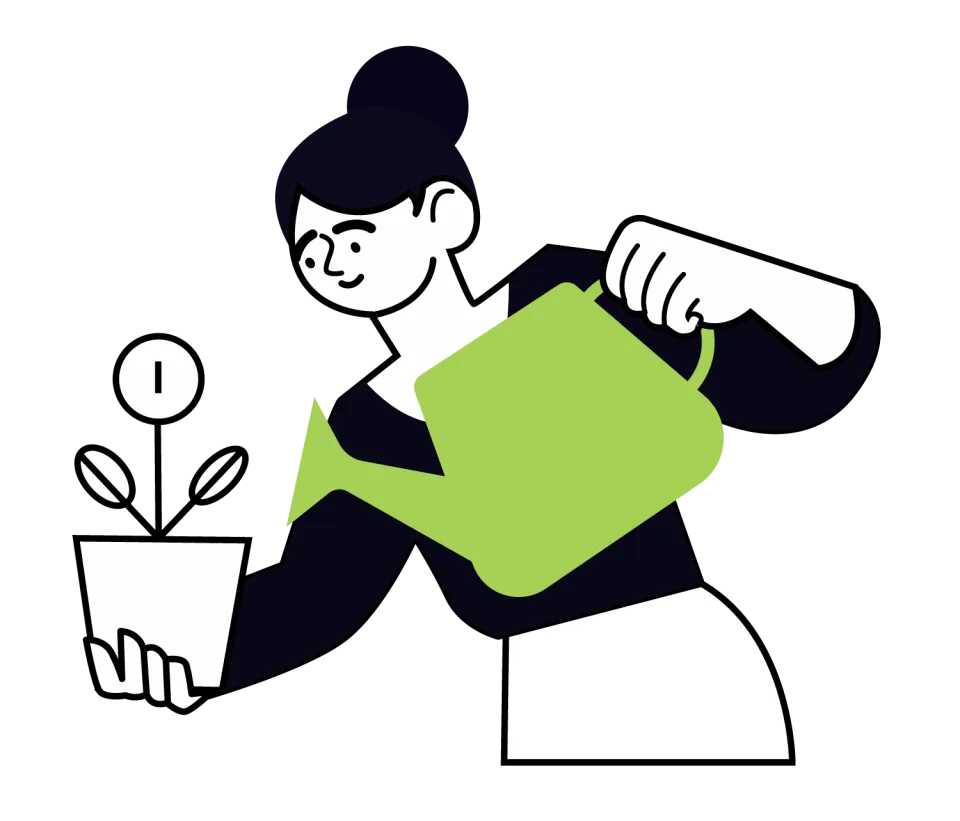 Marketingillustration 1, flat style, free illustration