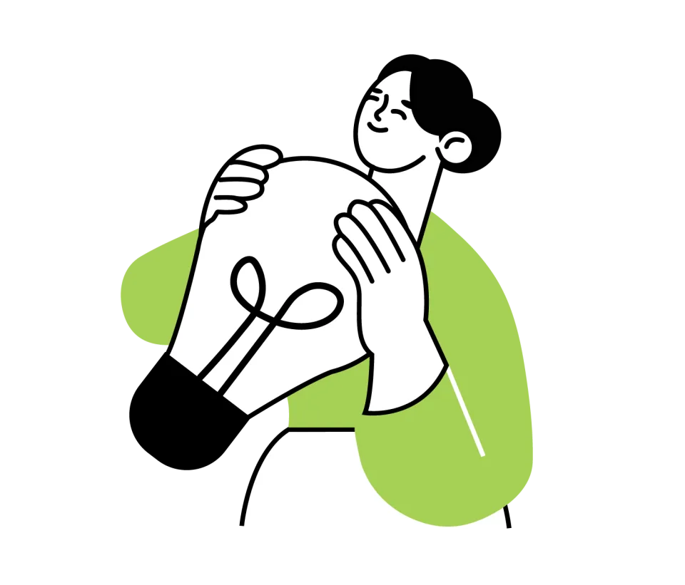 Marketingillustration 6, flat style, free illustration