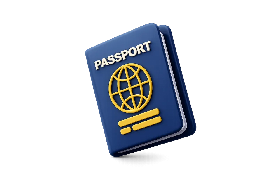 Passport, 3d style, for travel-lifestyle, free illustration
