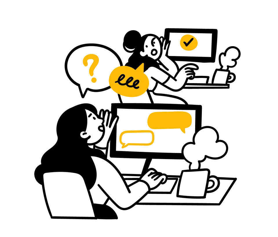 Productiveillustration 3, flat style, for education, free illustration