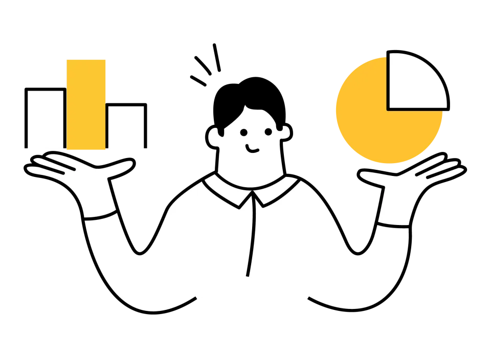 Stock 9, flat style, free illustration
