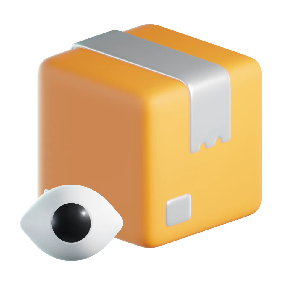 View Delivery Icon – 3D, 3d style, for e-commerce, free illustration