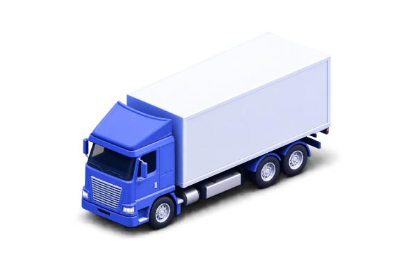 3D Delivery Truck & Box Truck Illustration Collection illustration pack