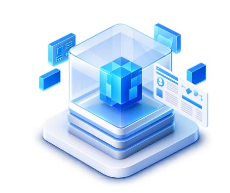 3D Data Management & Digital Information, 3d style, for technology, free illustration