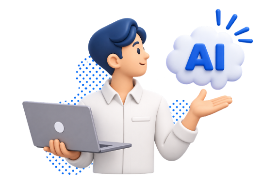 AI Technology Illustration, 3d style, for ai-illustration, free illustration