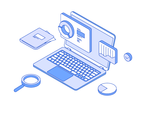 Analytics Dashboard and Data Analysis Illustration, minimal style, for technology, free illustration