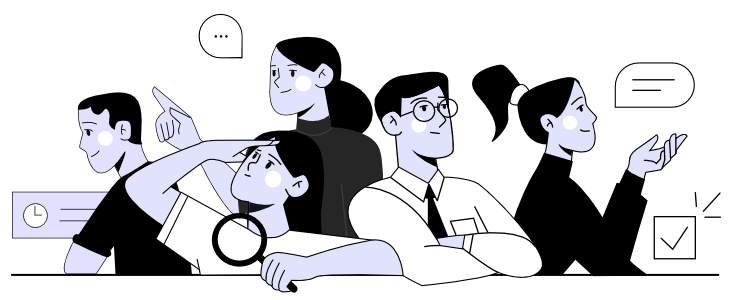 Business Meeting & Brainstorming, flat style, for business-corporate, free illustration