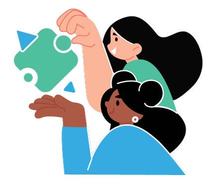 Creative & Collaborative Design Illustration, flat style, for design-creative, free illustration