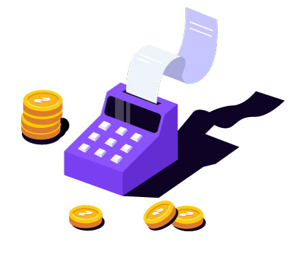 Digital Payment Illustration, flat style, for fintech, free illustration