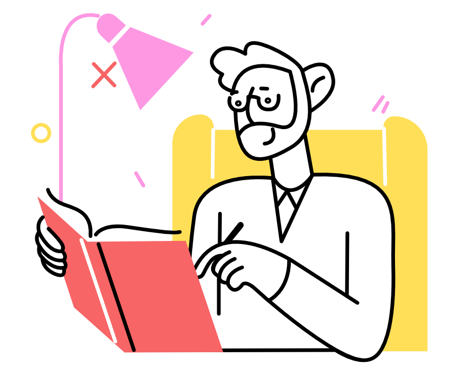 Education Learning Illustration, flat style, for education, free illustration