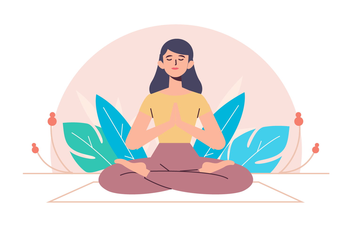Mental Wellness Illustrations, minimal style, for healthcare, free illustration
