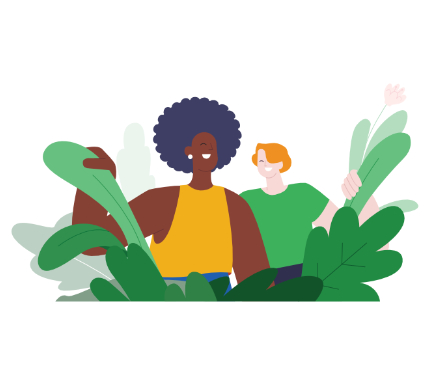 Nature Lovers Gardening – Free SVG & PNG, flat style, for environment, free illustration