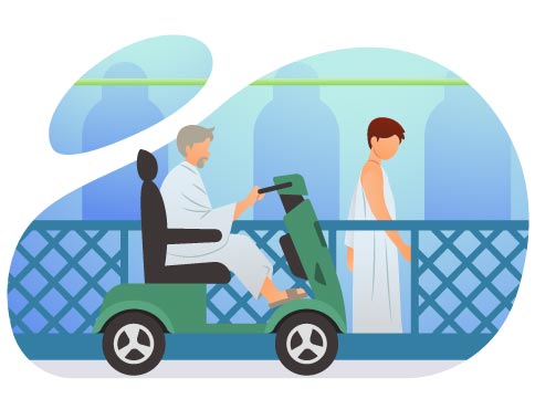 Pilgrim Transportation During Hajj and Umrah, flat style, for travel-lifestyle, free illustration