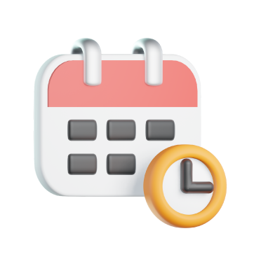 Schedule Icon – 3D, 3d style, for e-commerce, free illustration