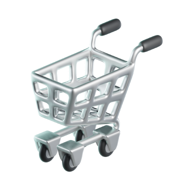 Shopping Cart Icon – 3D, 3d style, for e-commerce, free illustration