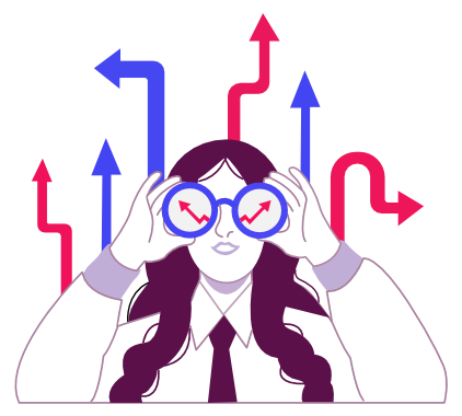 Strategic Decision Making Illustration, flat style, for business-corporate, free illustration