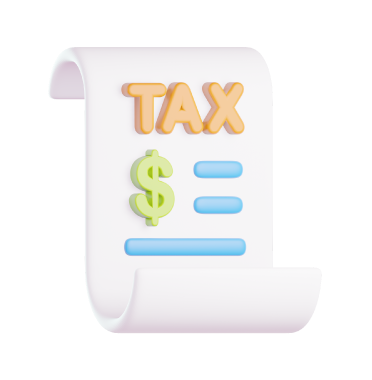 Tax Invoice Icon – 3D, 3d style, for e-commerce, free illustration