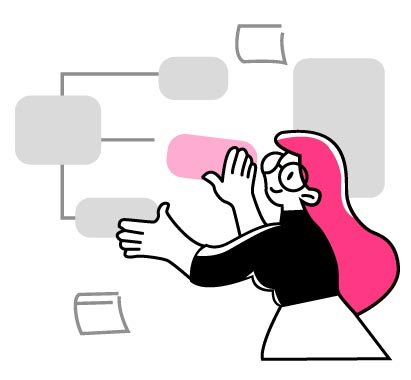 Workflow Design Illustration, flat style, for business-corporate, free illustration