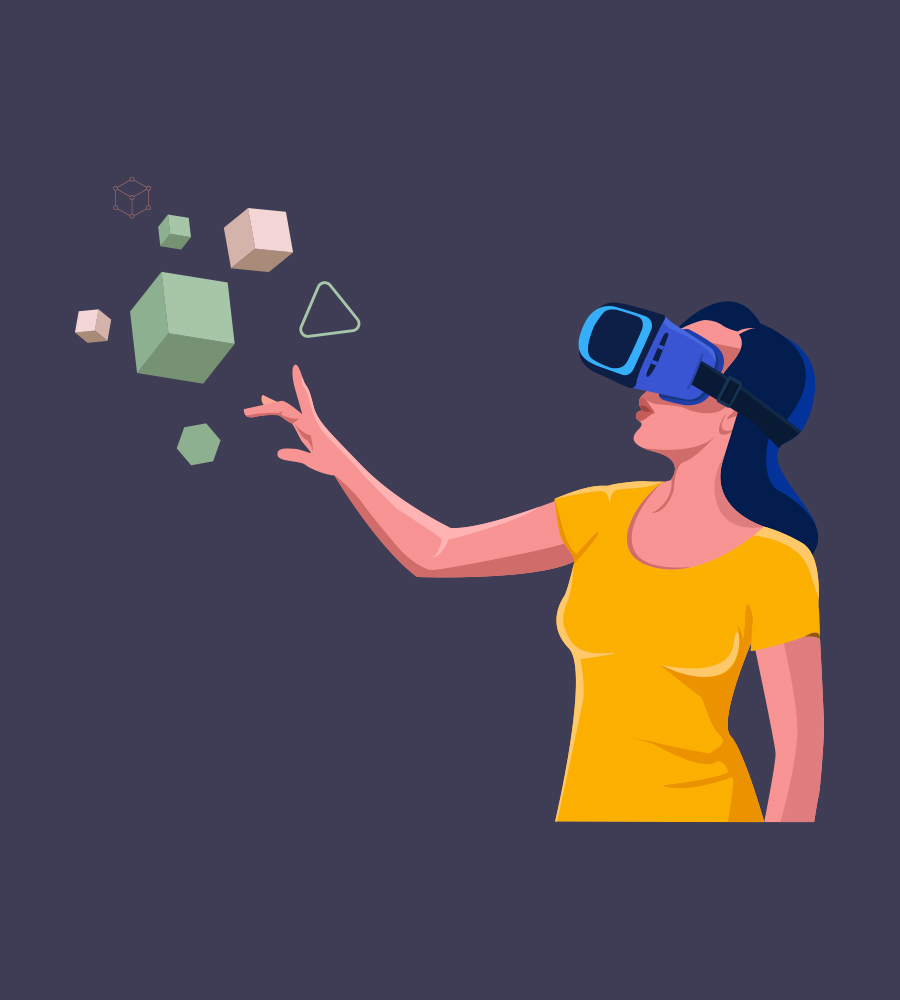 Virtual Reality Illustration Free & Easy Download (1step)